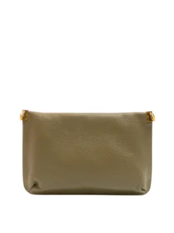 HYLE Borsa piatta piccola in pelle a tracolla