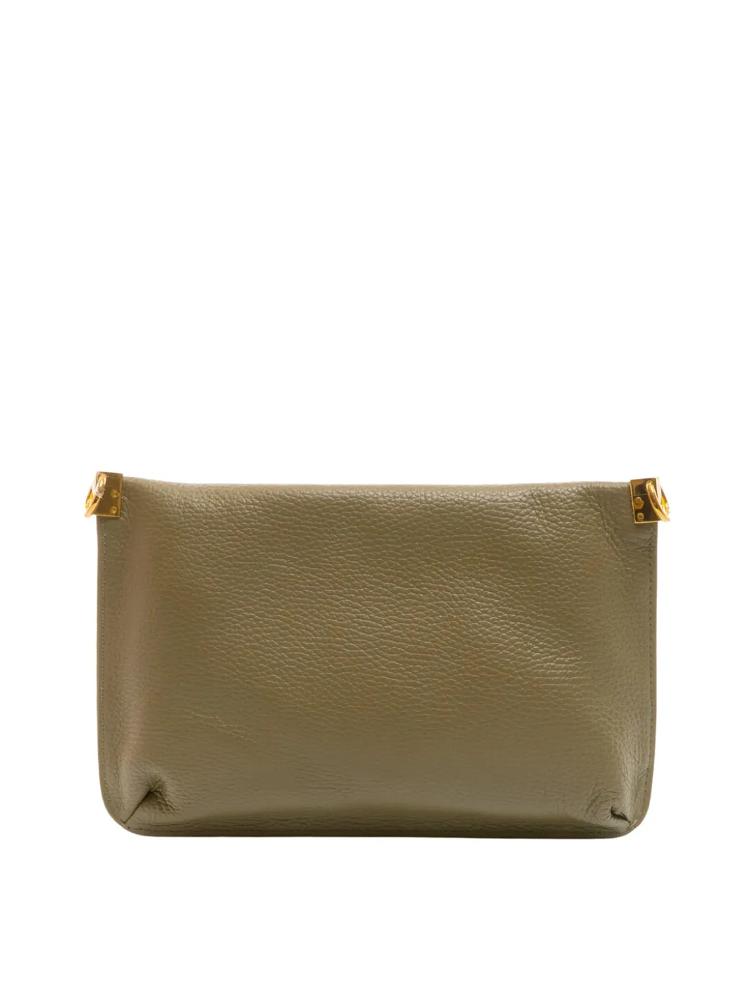 HYLE Borsa piatta piccola in pelle a tracolla