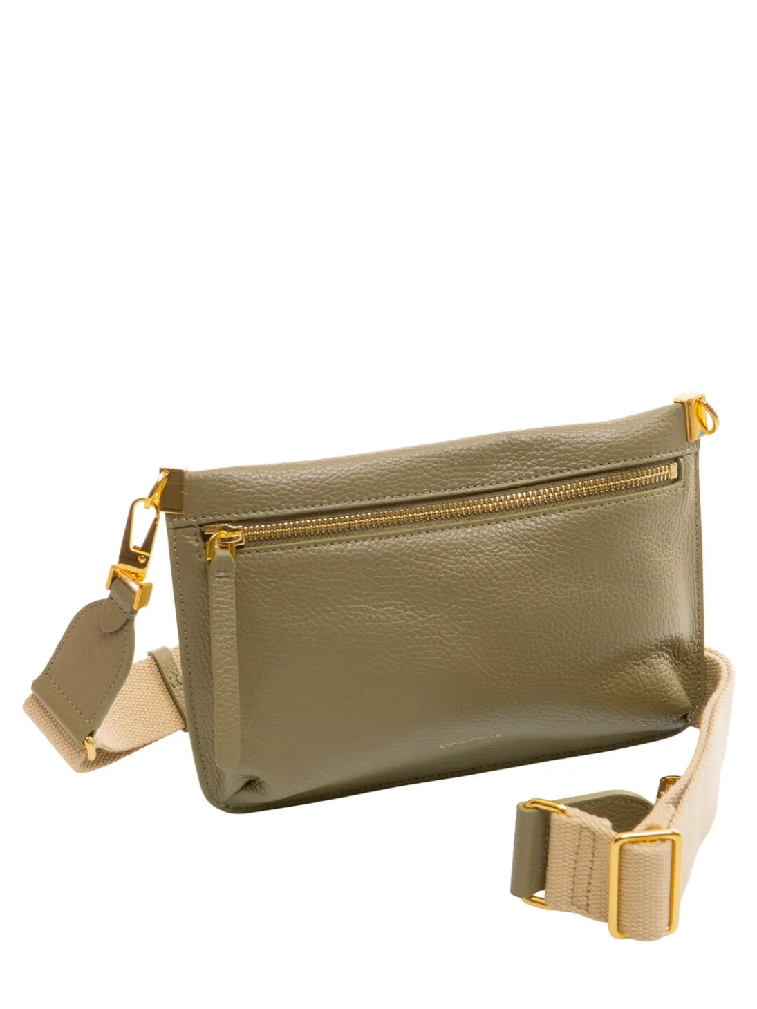 HYLE Borsa piatta piccola in pelle a tracolla