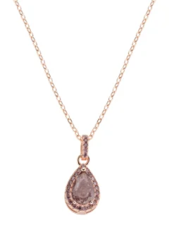 ICY DIAMONDS Collana in argento pendente goccia