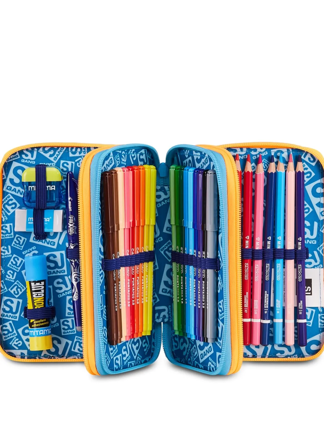 JOYFUL PINS BOY Astuccio con Kit Scolastico