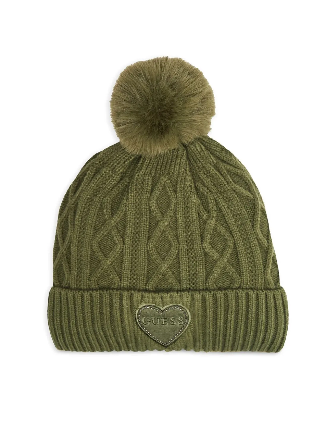 KIDS Cappello a trecce con pon pon