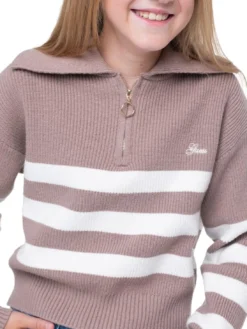 KIDS Cardigan a strisce con zip