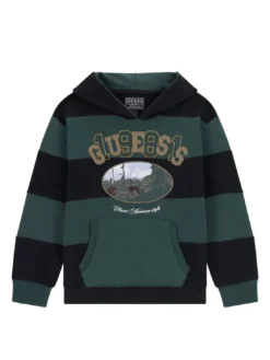 KIDS Felpa bambino a strisce con cappuccio