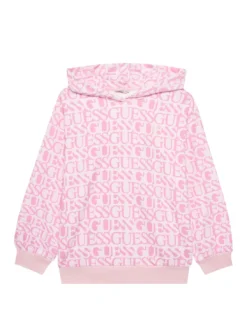 KIDS Felpa con cappuccio logo all over