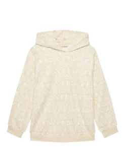 KIDS Felpa con cappuccio logo all over