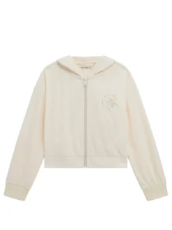 KIDS Felpa full zip da bambina con cappuccio