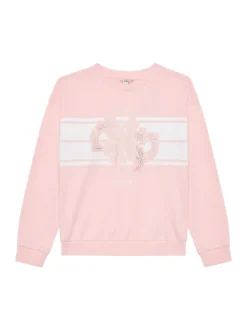 KIDS Felpa girocollo con logo e strass