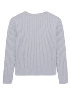 KIDS Maglia a costine scollo a v