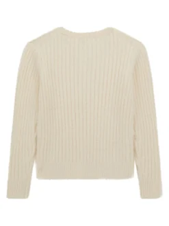 KIDS Maglia a costine scollo a v