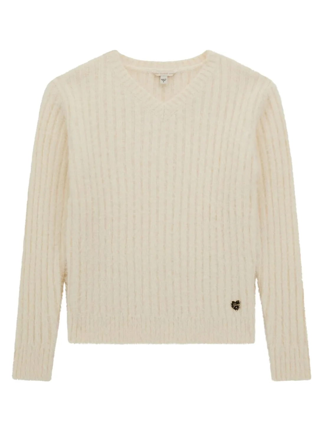 KIDS Maglia a costine scollo a v