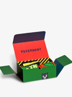 KIDS PEEK-A-BOO Gift Box 3 paia di calze
