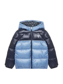 KIDS Piumino bicolor bambino con cappuccio