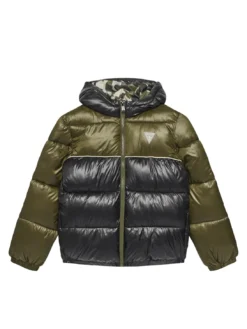 KIDS Piumino bicolor bambino con cappuccio