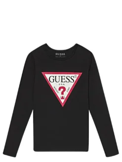 KIDS T-shirt manica lunga con strass