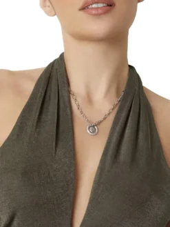 KNOT YOU Collana con cerchi concentrici