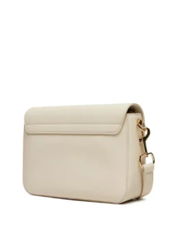 LAMINATED BOLD LOVE Borsa a spalla con flap