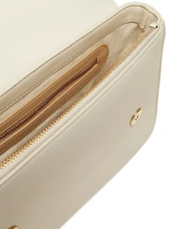 LAMINATED BOLD LOVE Borsa a spalla con flap