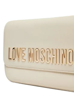 LAMINATED BOLD LOVE Borsa a spalla con flap
