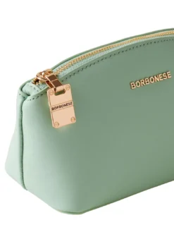 LETTERING Necessaire mini in pelle