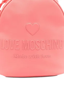 LOVE EMBOSSED Zaino con logo impunturato