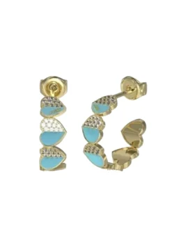 LOVELY GUESS Orecchini cuoricini smaltati