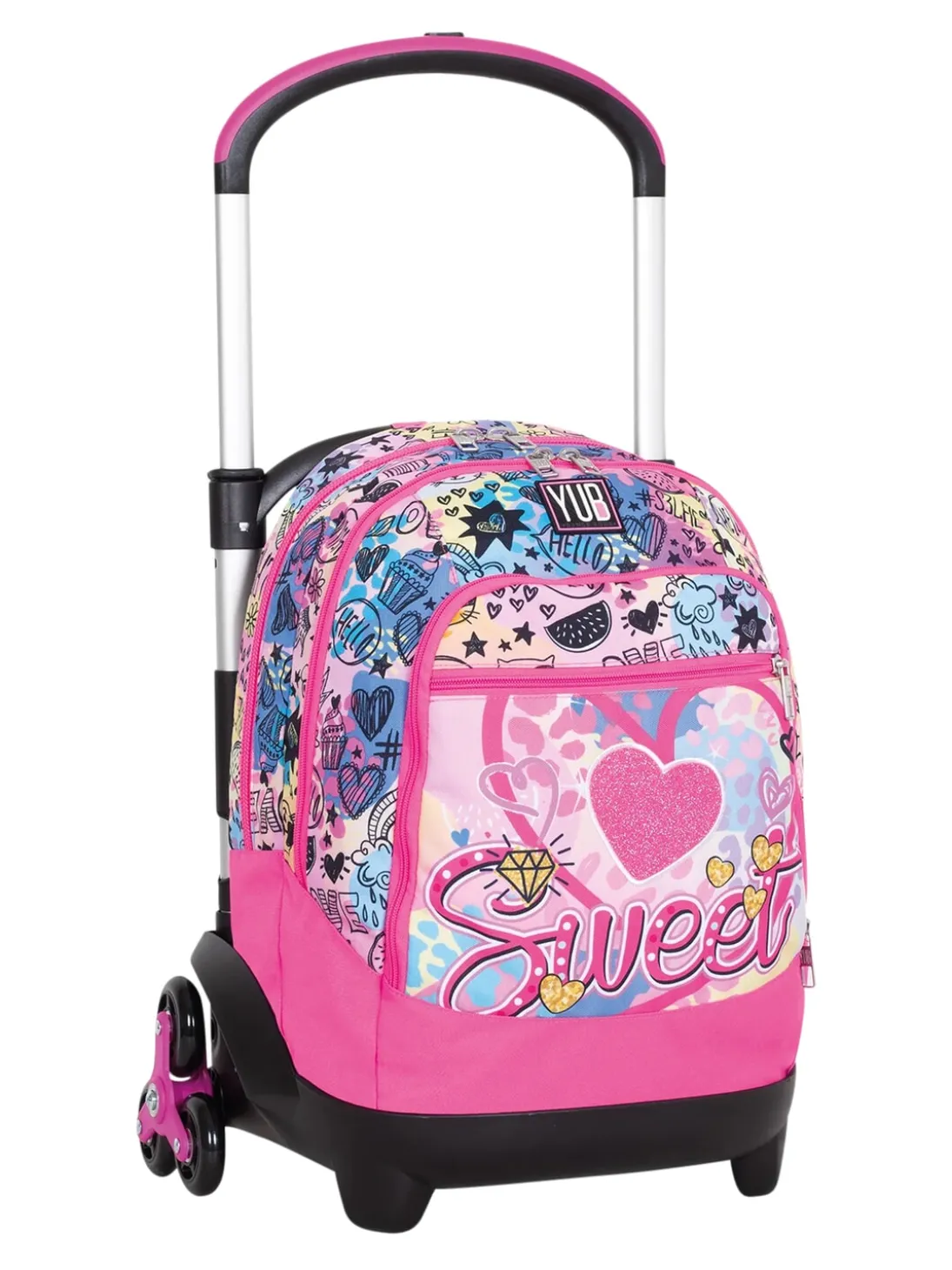 MAGISHADE Zaino trolley 3 ruote, amovibile