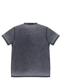 MARINE LOGO T-shirt a manica corta effetto delavè
