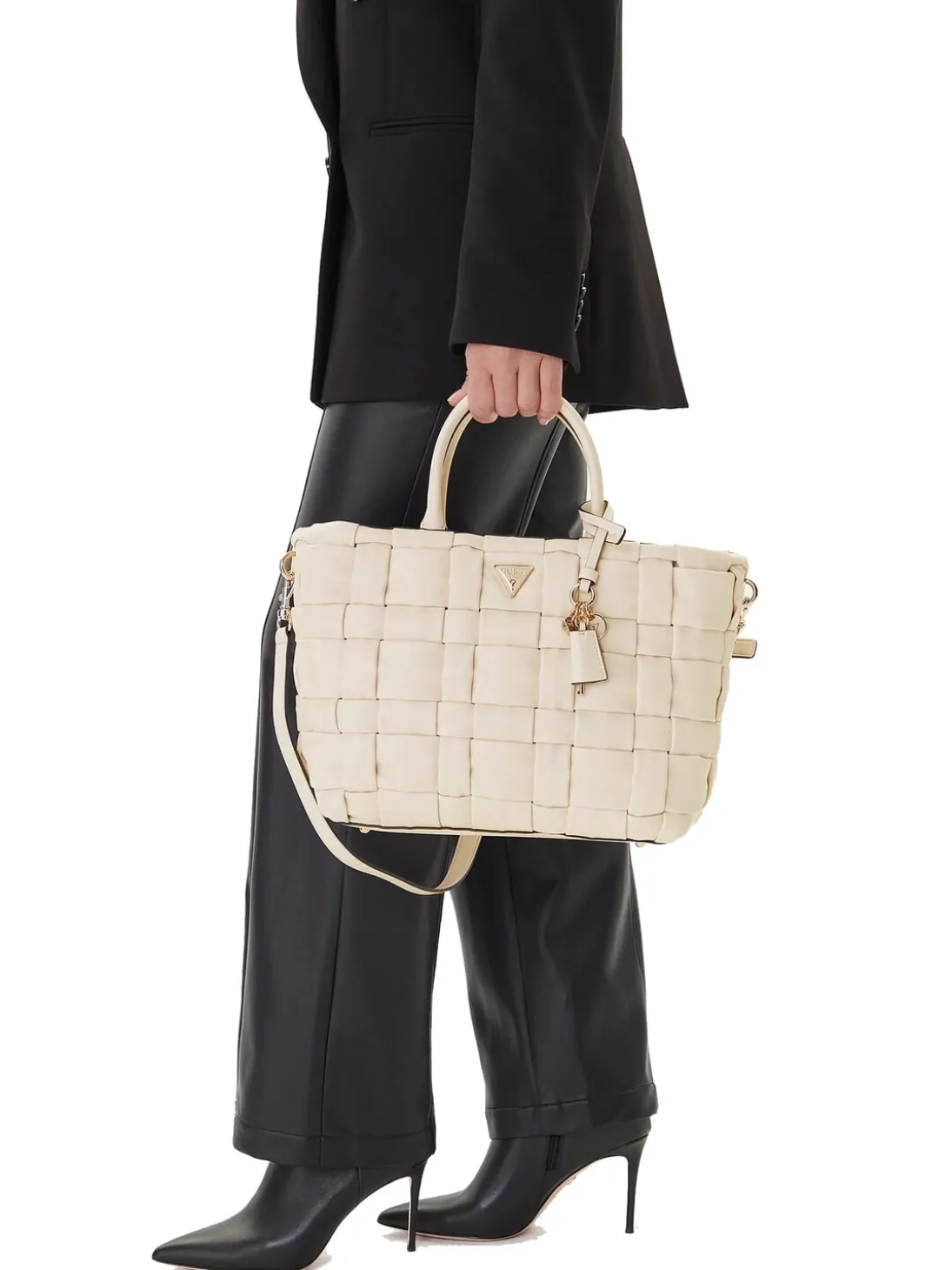 MARION Borsa a mano intrecciata con tracolla