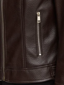 MARLENE CARIBOU Giacca in similpelle, regular fit