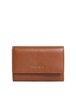 METALLIC SOFT Portafoglio bifold pelle martellata
