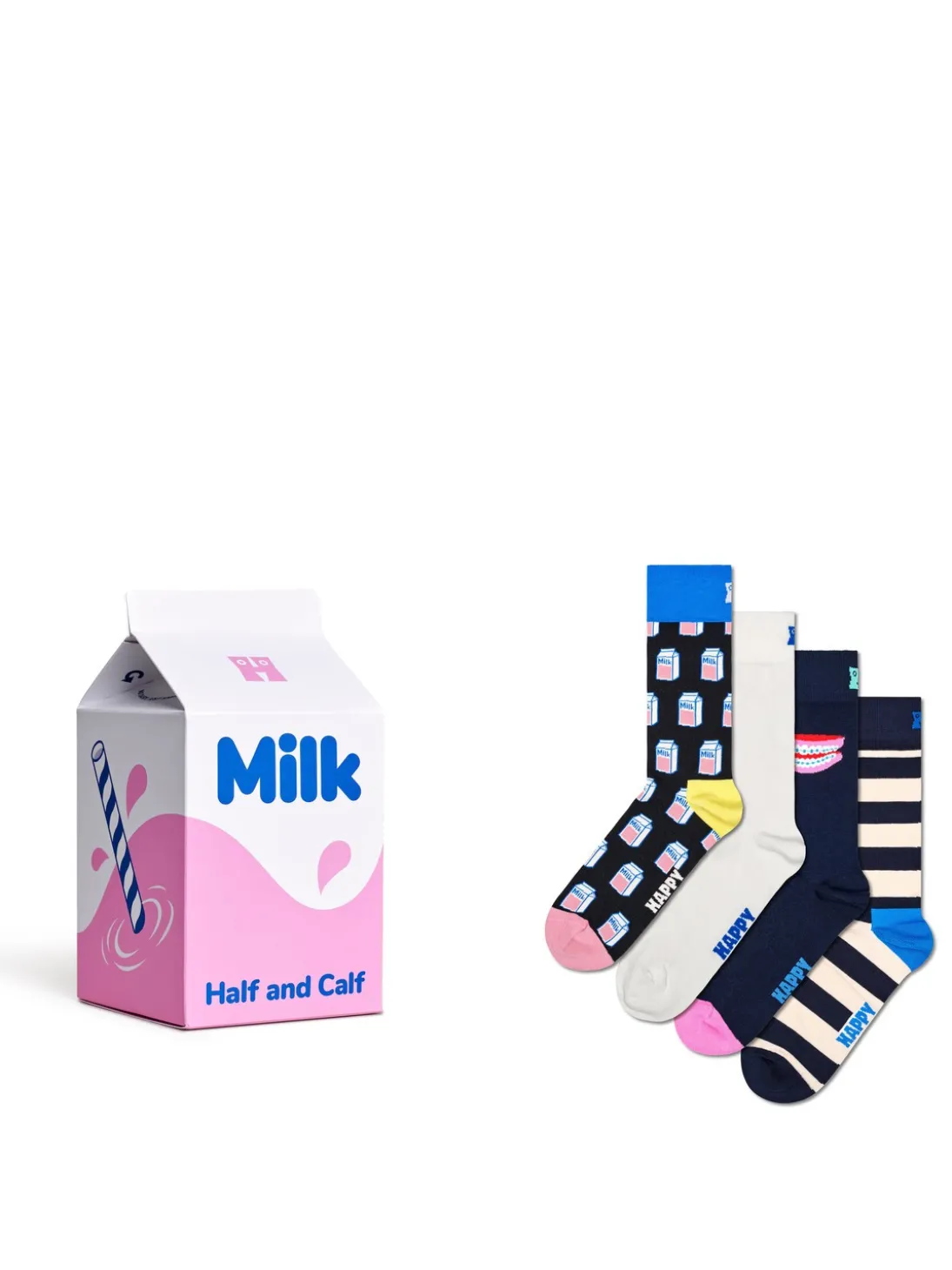 MILK CARTON Gift set calze 4 paia