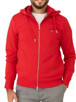 MINI LOGO Felpa full zip con cappuccio