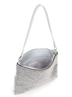 NABILAH Pochette con strass e tracolla