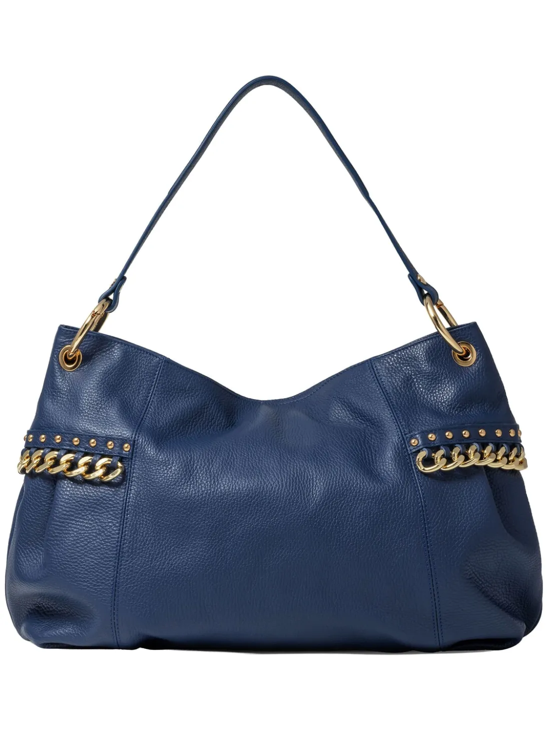 NORA Borsa a spalla in pelle con catena