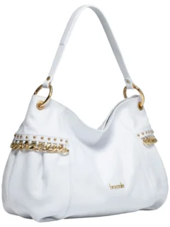 NORA Borsa a spalla in pelle con catena