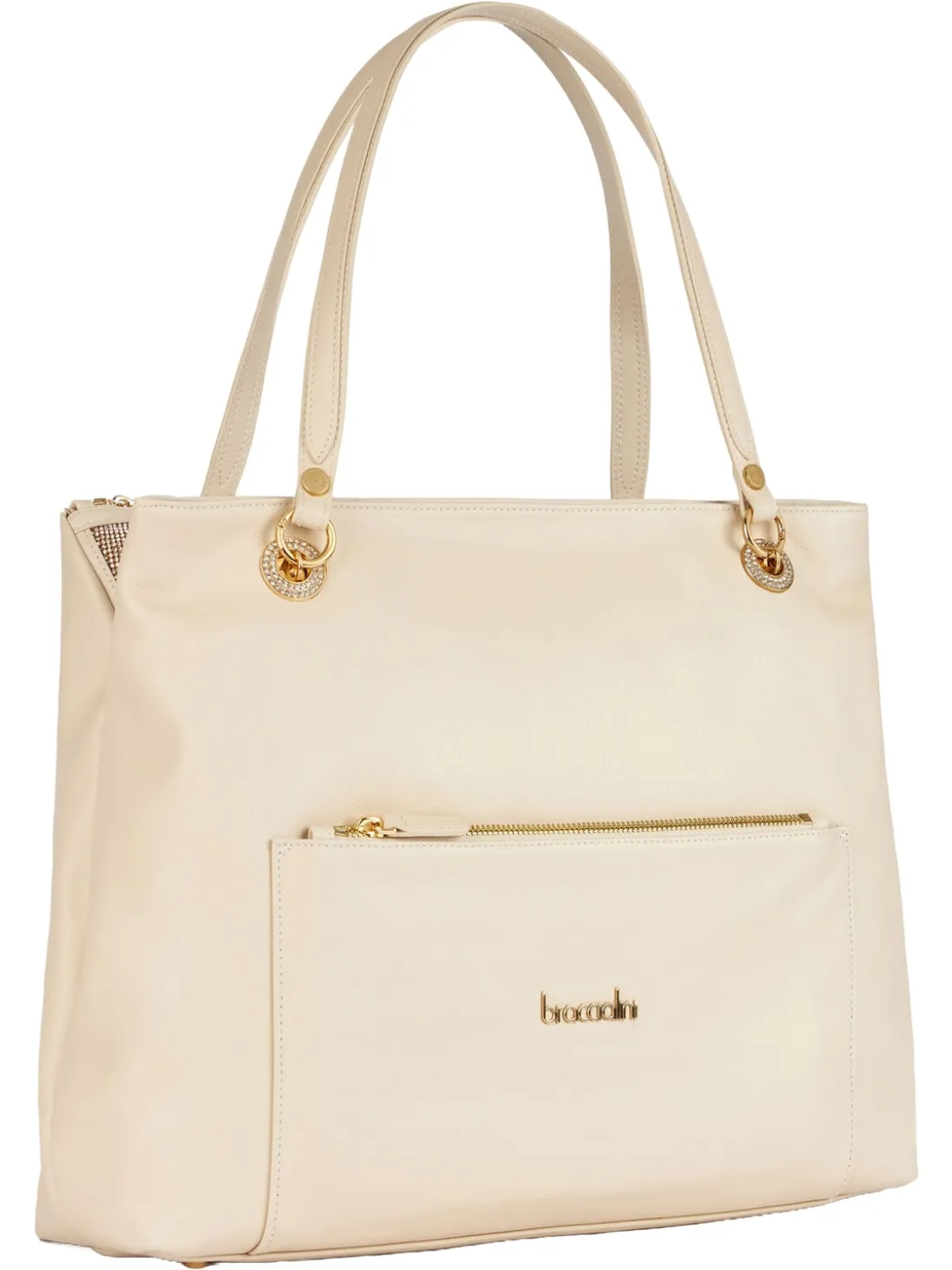 NORA Borsa a spalla in pelle con tasca