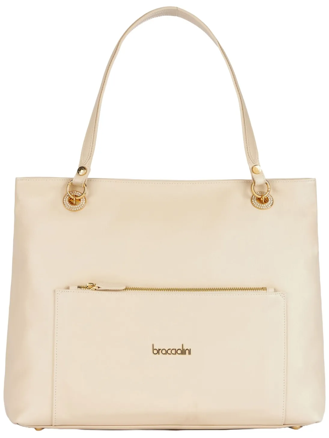 NORA Borsa a spalla in pelle con tasca