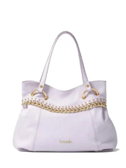 NORA Borsa shopping in pelle con catena