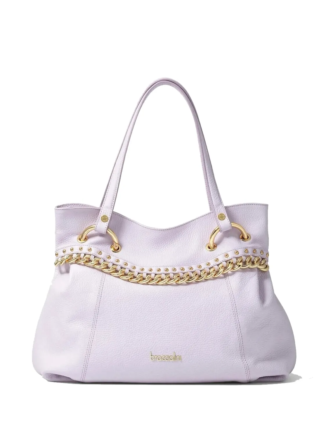 NORA Borsa shopping in pelle con catena