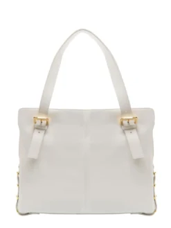 NORA Borsa shopping in pelle con fibbie