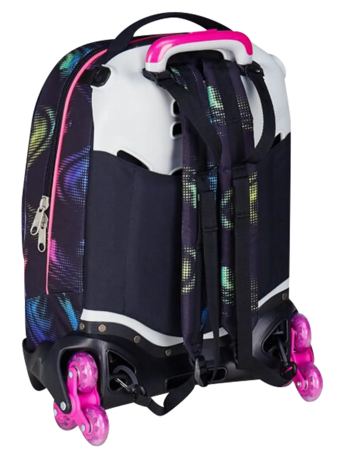 OPTICAL SHADE GIRL Zaino trolley 3 ruote, amovibile