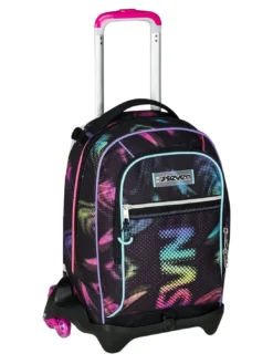 OPTICAL SHADE GIRL Zaino trolley 3 ruote, amovibile