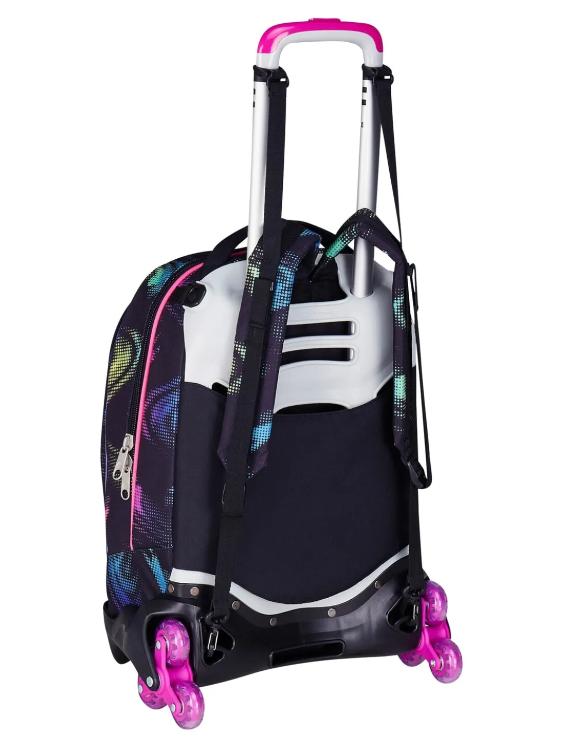 OPTICAL SHADE GIRL Zaino trolley 3 ruote, amovibile