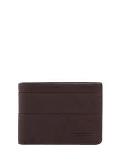 PAAVO Portafoglio portamonete pelle con flap