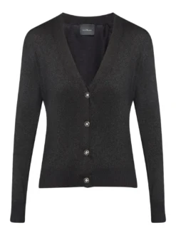 PEACEFUL Cardigan lurex con bottoni