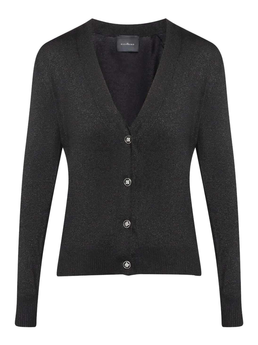 PEACEFUL Cardigan lurex con bottoni