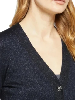 PEACEFUL Cardigan lurex con bottoni