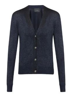 PEACEFUL Cardigan lurex con bottoni