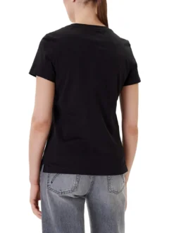 PEARLS LOVE TRIANGLE T-shirt con stampa e applicazioni